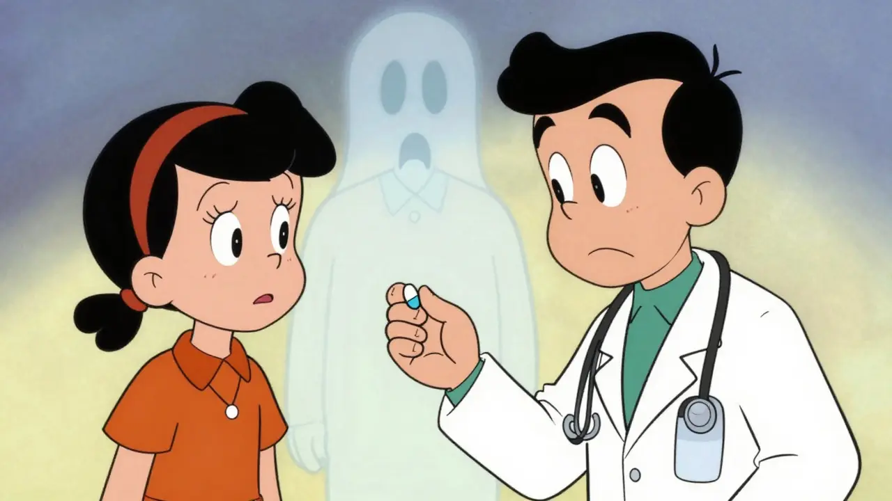 Illustration of a cautious drug rechallenge test between doctor and patient